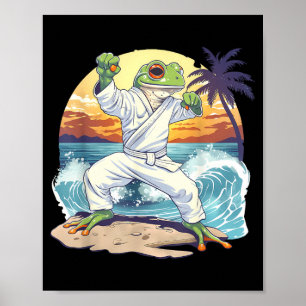Póster Jiu-Jitsu MMA Sapo Taekwondo Rana Judo Playa
