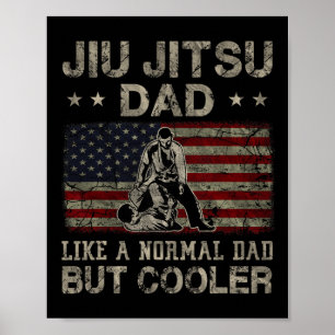 Póster Jiu Jitsu Papá Como Un Papá Normal Pero Más Guay P