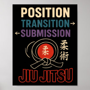 Póster Jiu Jitsu Retro Vintage Jiu Jitsu Solo Tomado
