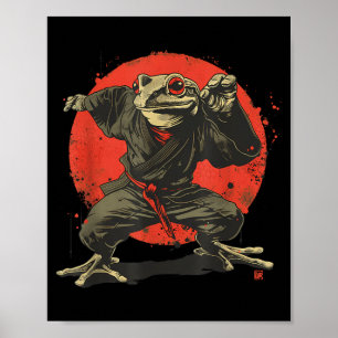 Póster Jiu-Jitsu Sapo Judo MMA Kickboxing Taekwondo
