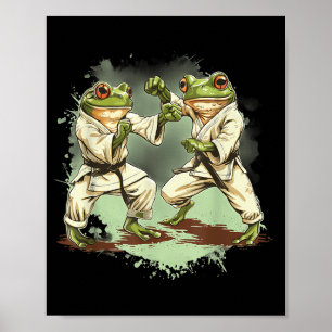 Póster Jiu-Jitsu Toad MMA Kickboxing Taekwondo Judo