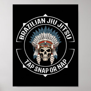 Póster Jiu Jitsu War Bonnet - Equipo de envío Jiu Jitsu W