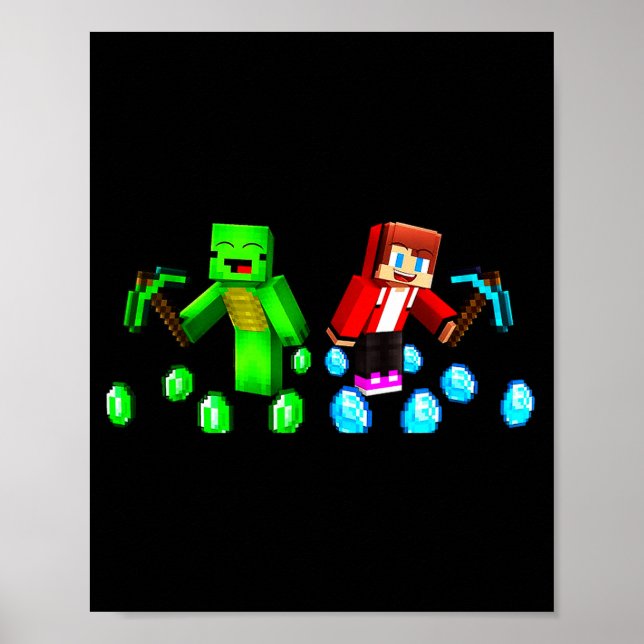 Póster Jj y Mikey Feliz Cumpleaños  (Frente)