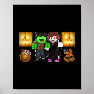 Póster ¡Jj Y Mikey! _ Feliz Halloween