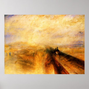 Póster JMW Turner Poster de vapor y velocidad