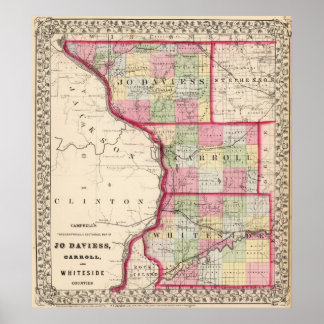 Póster Jo Daviess, Carroll, Whiteside counties