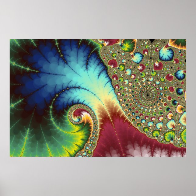 Póster Joanie 50 Fractal Art (Frente)