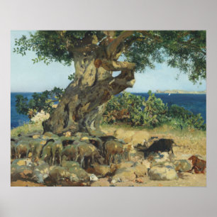 Póster Joaquin Sorolla - El árbol del carro