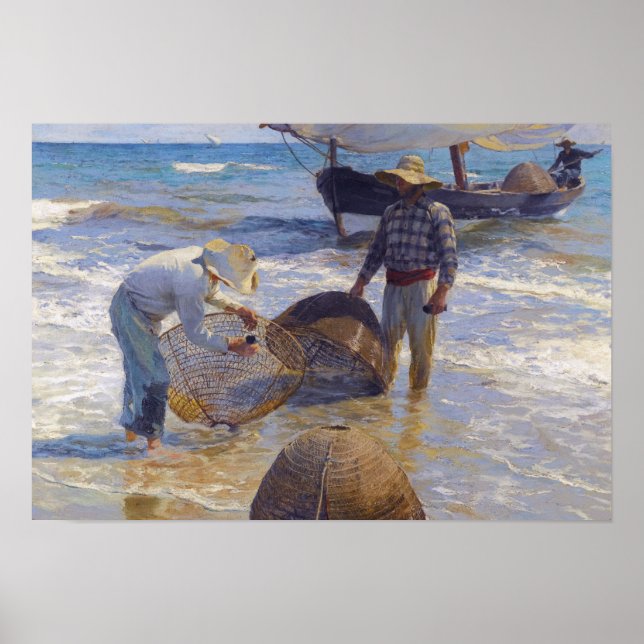 Póster Joaquin Sorolla - Pescador valenciano (Frente)