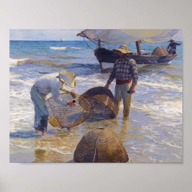 Póster Joaquin Sorolla - Pescador valenciano (Frente)
