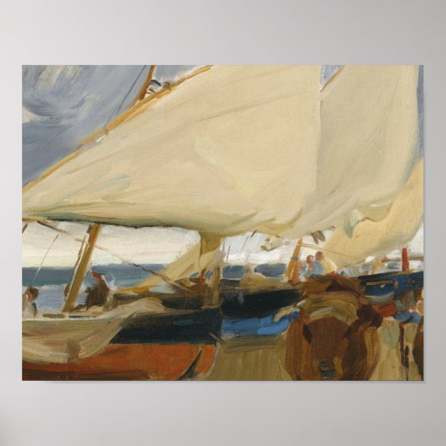 Póster Joaquin Sorolla - Playa de Valencia (Frente)