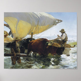 Póster Joaquín Sorolla - Regreso de la pesca