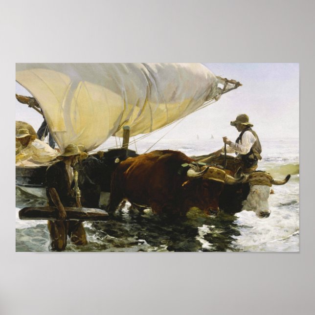 Póster Joaquin Sorolla - The Return from Fishing (Frente)