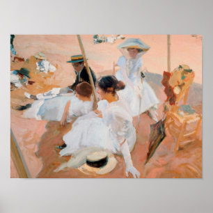 Póster Joaquín Sorolla Y Bastida - Debajo Del Awning
