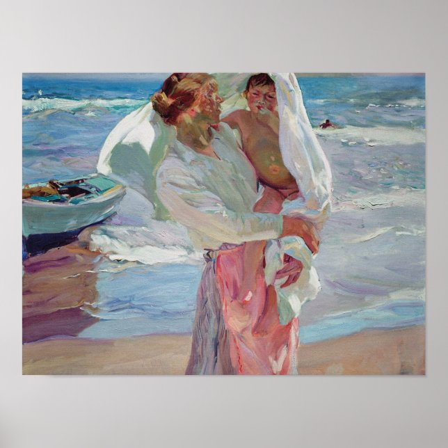 Póster Joaquin Sorolla Y Bastida - Después del baño (Frente)