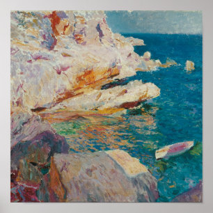 Póster Joaquín Sorolla Y Bastida - Rocas En Javea.