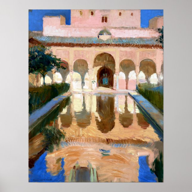 Póster Joaquin Sorolla y Bastida Salón de los Embajadores (Frente)