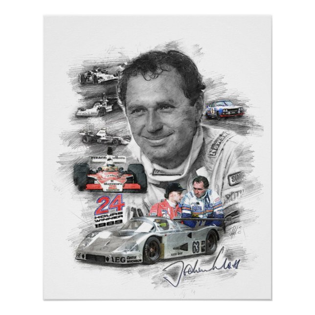 Póster Jochen Mass (Anverso)