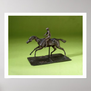 Póster Jockey on a Horse (bronze)