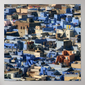 Póster Jodhpur - Poster de la Ciudad Azul