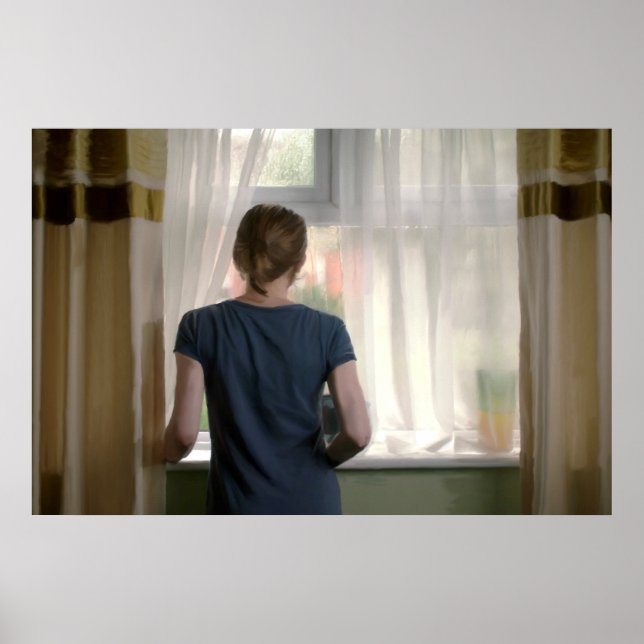 Póster Jodie viendo la lluvia (Frente)