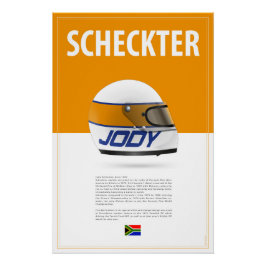 Póster Jody Scheckter Helmet