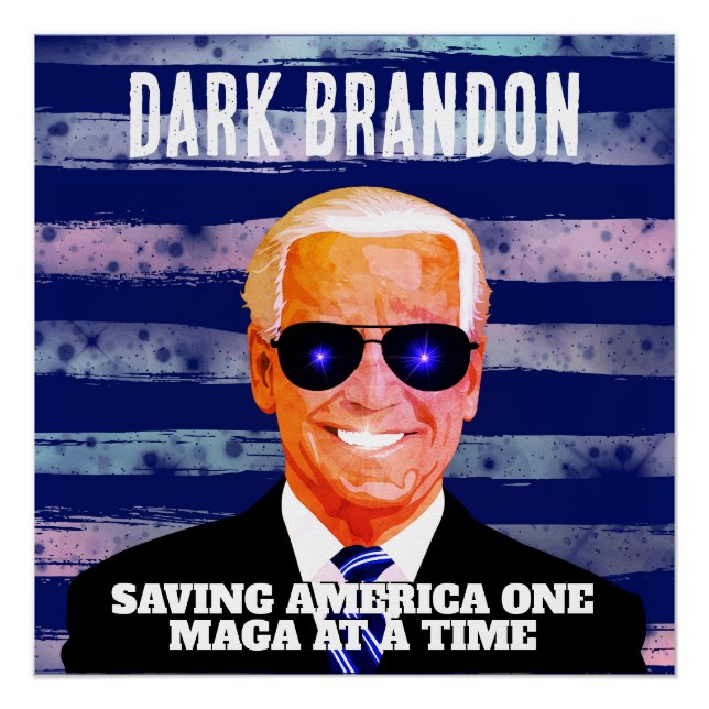 Póster Joe Biden como un Brandon oscuro (Anverso)
