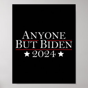Póster Joe Biden Cualquiera Menos Biden 2024 Trump