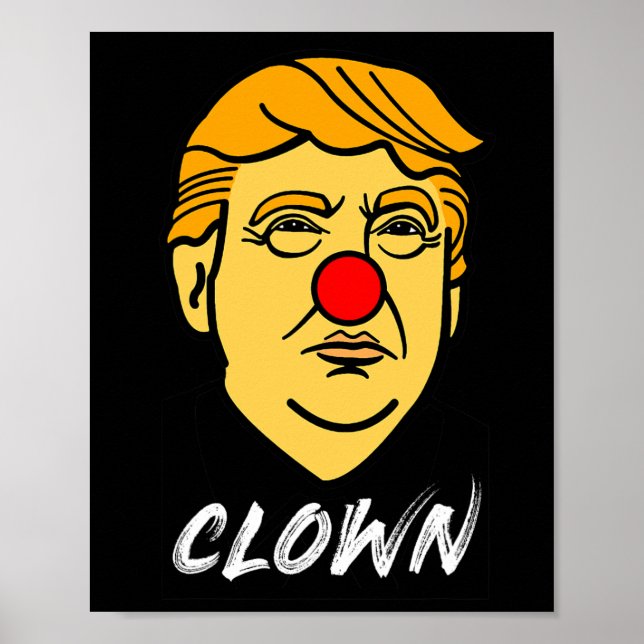 Póster Joe Biden Donald Trump en un circo de payasos (Frente)