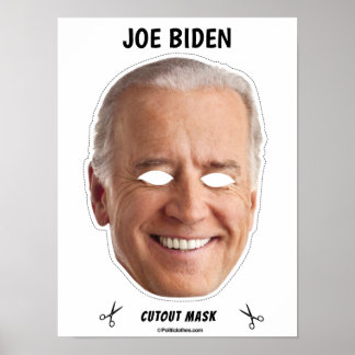 Póster JOE BIDEN Halloween Mask