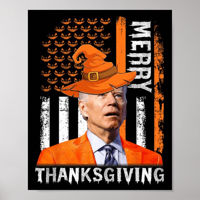 Póster Joe Biden Happy Halloween Merry Thankending US F (Frente)