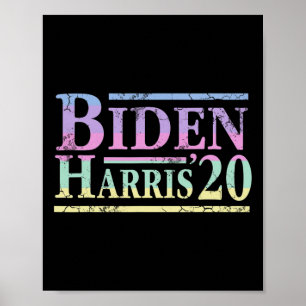 Póster Joe Biden Kamala Harris 2020 Anti Trump