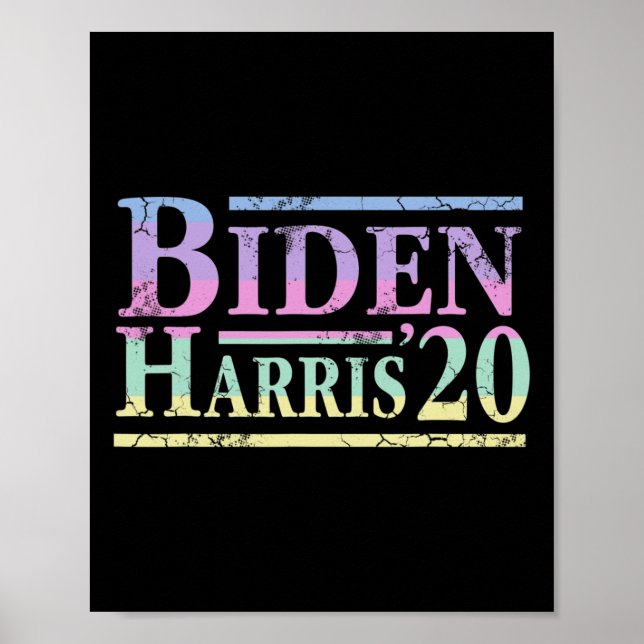 Póster Joe Biden Kamala Harris 2020 Anti Trump (Frente)