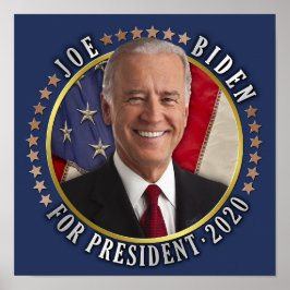 Póster Joe Biden para presidente 2020 Foto demócrata