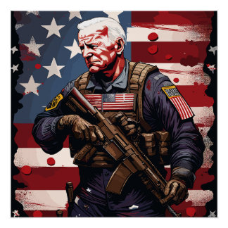 Póster Joe Biden Soldier