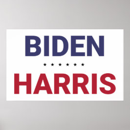 Póster Joe Biden y Kamala Harris (elecciones de 2020 en E