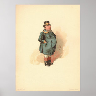Póster Joe (El Chico Gordo) Kyd, Dickens The Pickwick Pap