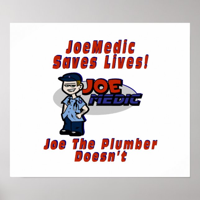 Póster Joe Saves Lives (Frente)