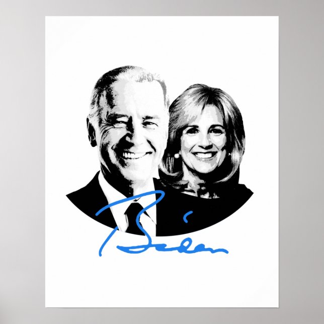 Póster Joe y Jill Biden Signature (Frente)