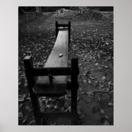 Póster Jogglin' Board en blanco y negro