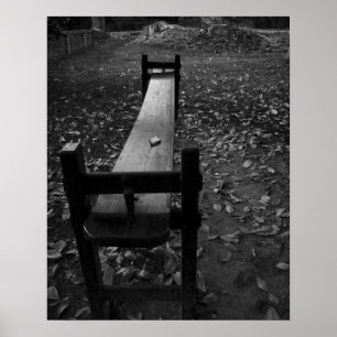 Póster Jogglin' Board en blanco y negro