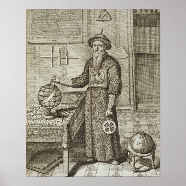 Póster Johann Adam Schall von Bell (1591-1666) from 'Chin (Frente)