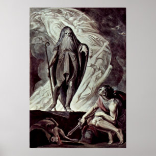 Póster Johann Heinrich Fusel- Tiresias parece Ulysses