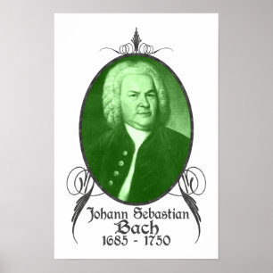 Póster Johann Sebastian Bach