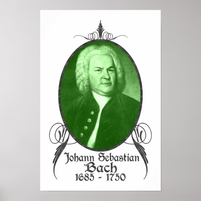 Póster Johann Sebastian Bach (Frente)