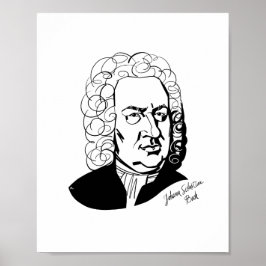 Póster Johann Sebastian Bach