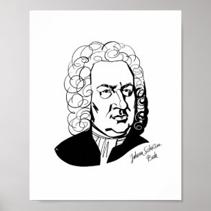 Póster Johann Sebastian Bach