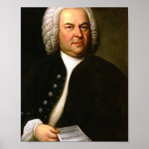 Póster Johann Sebastian Bach