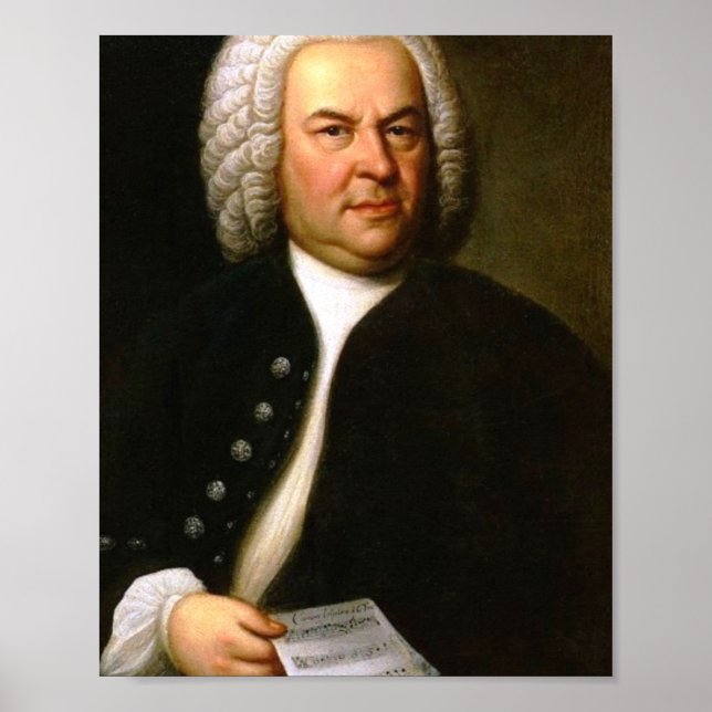 Póster Johann Sebastian Bach (Frente)