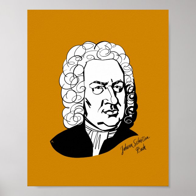 Póster Johann Sebastian Bach (Frente)